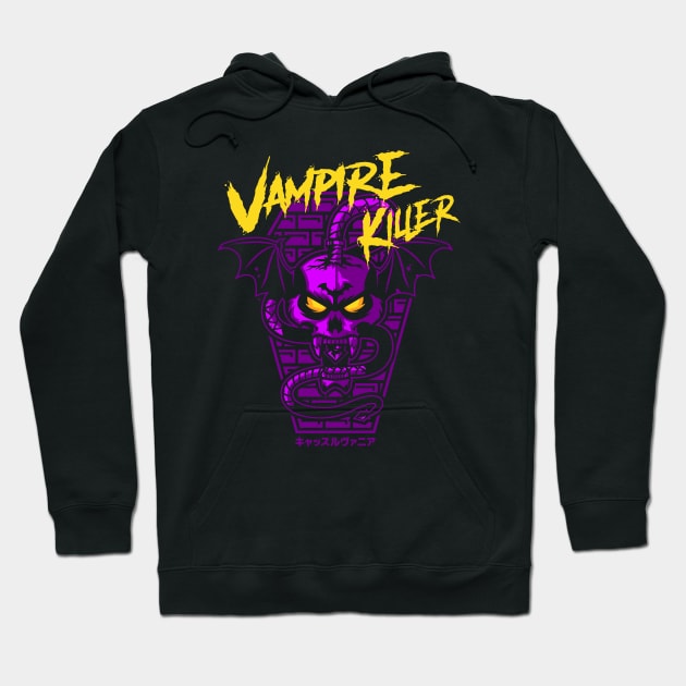 Vampire Killer (Purple) Hoodie by demonigote